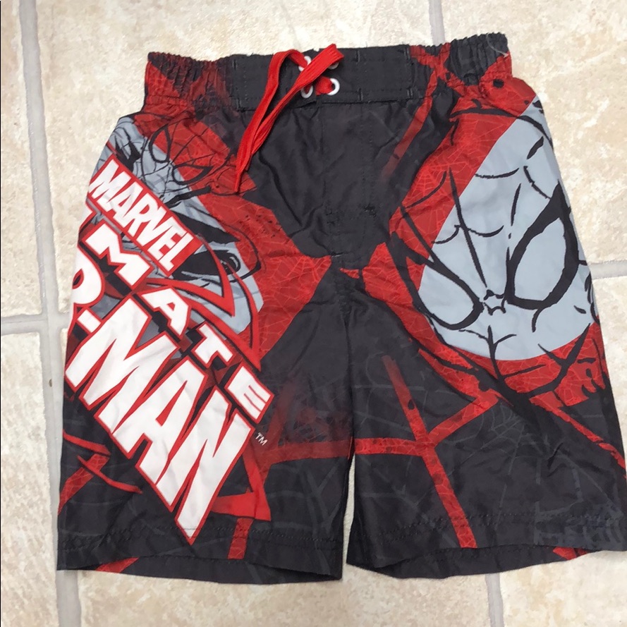 SpiderMan Swim Trunks  Brand New